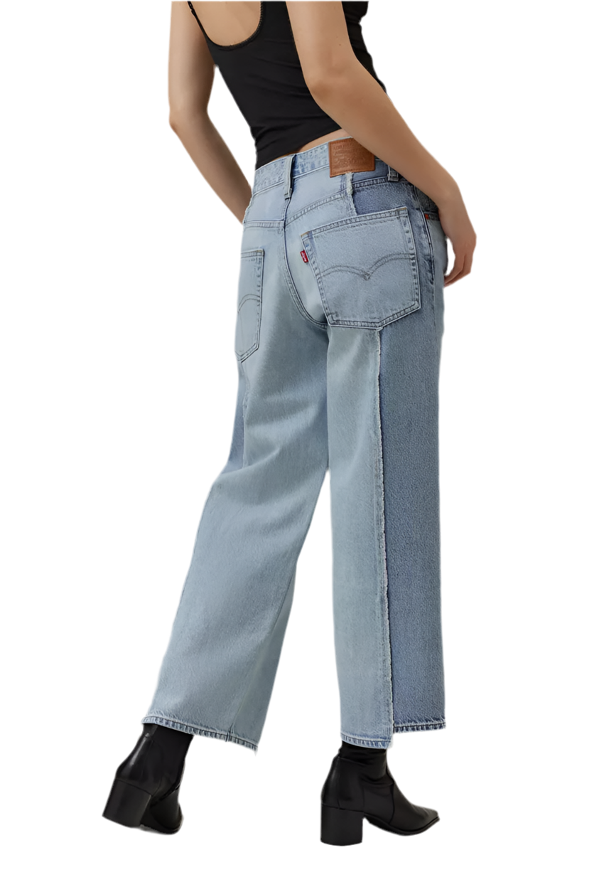 LEVIS: BAGGY DAD RECRAFTED CROPPED JEANS