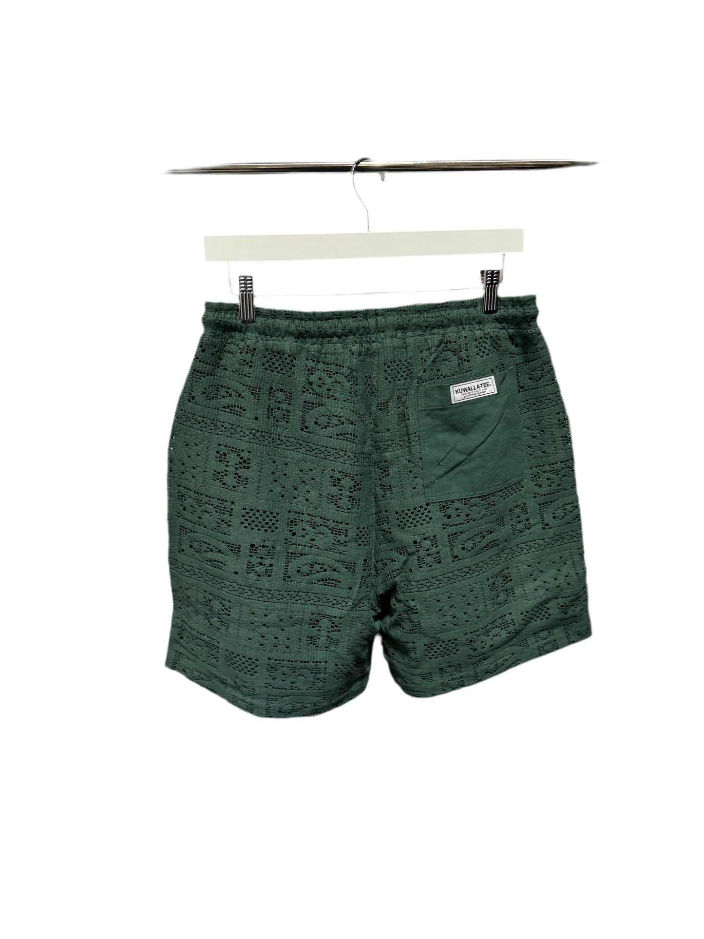 KUWALLA CROCHET YACHT SHORTS: