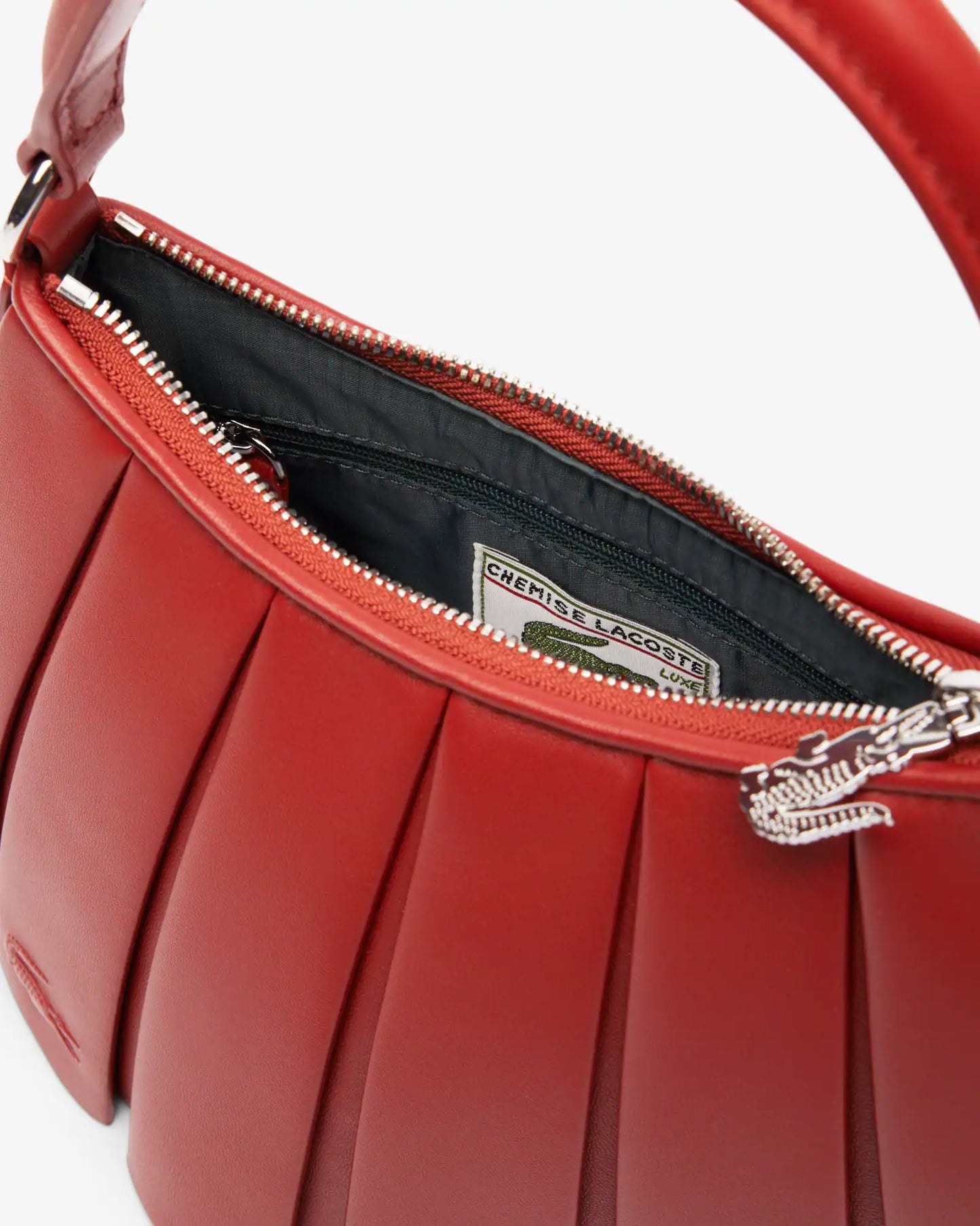 LACOSTE: MEDIUM LENGLEN LEATHER BAG