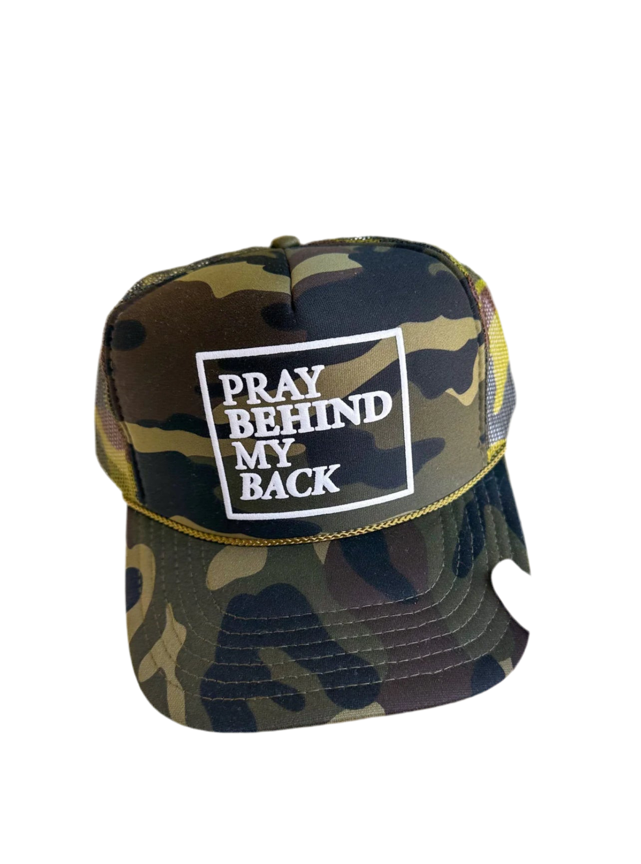 OTTO - Pray Behind My Back - Camo - Trucker Hat