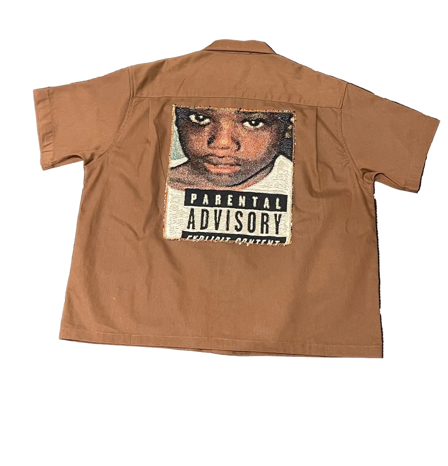 ANGEL GENTLE: BUTTON UP SHIRT - BROWN