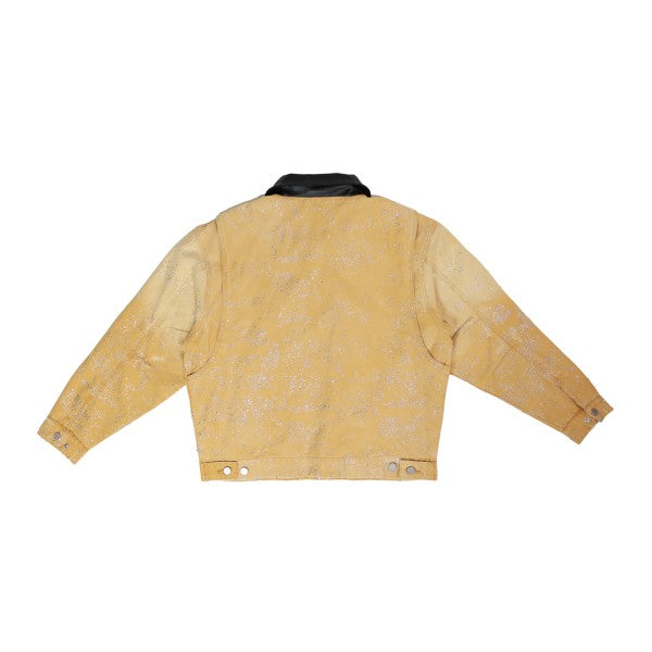FIRST ROW: ALLOVER RHINE STONE WORKWEAR JACKET