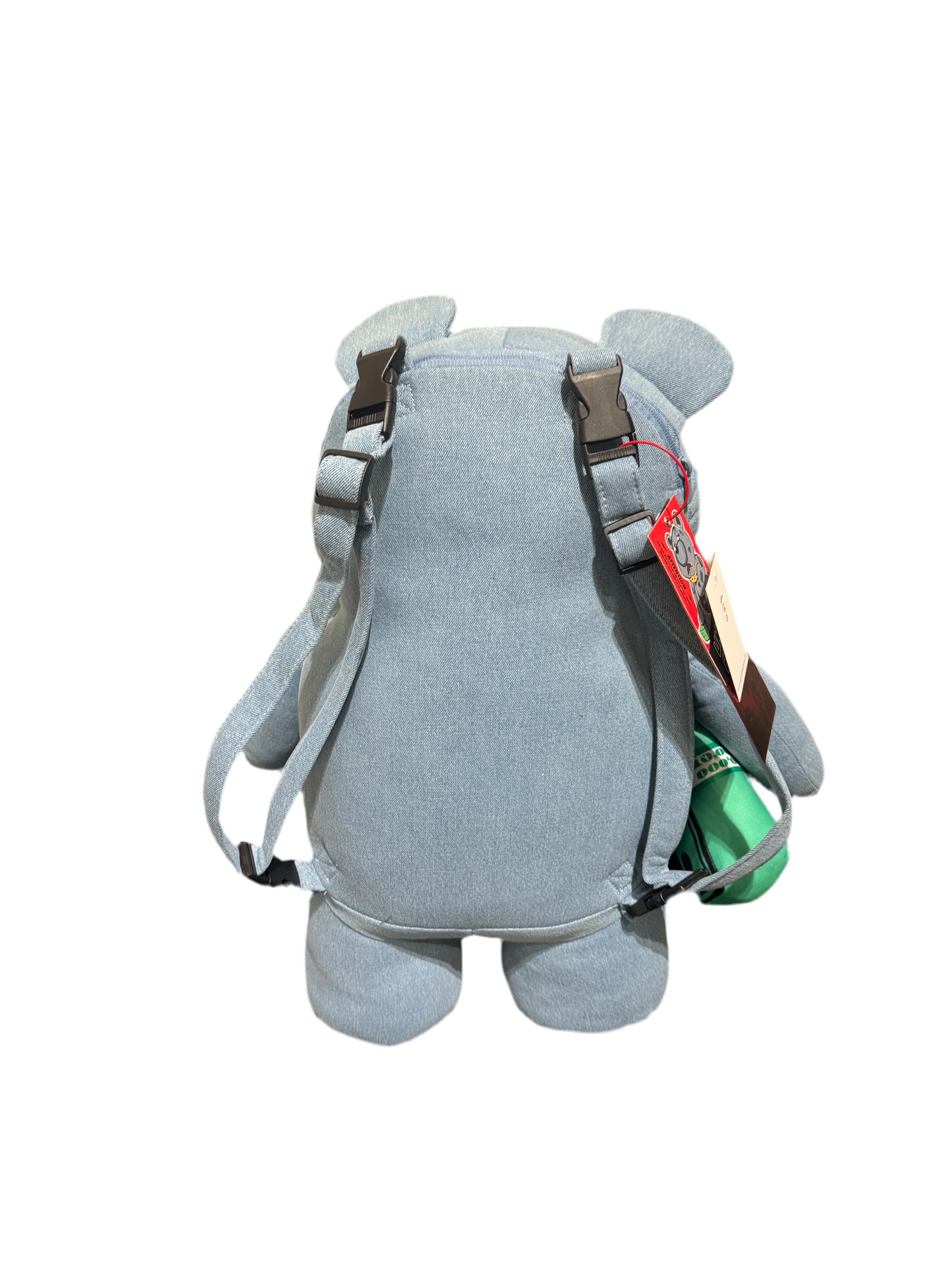 SPRAYGROUND: DENIM SHARK TEDDY MONEY BEAR TEDDY BACKPACK