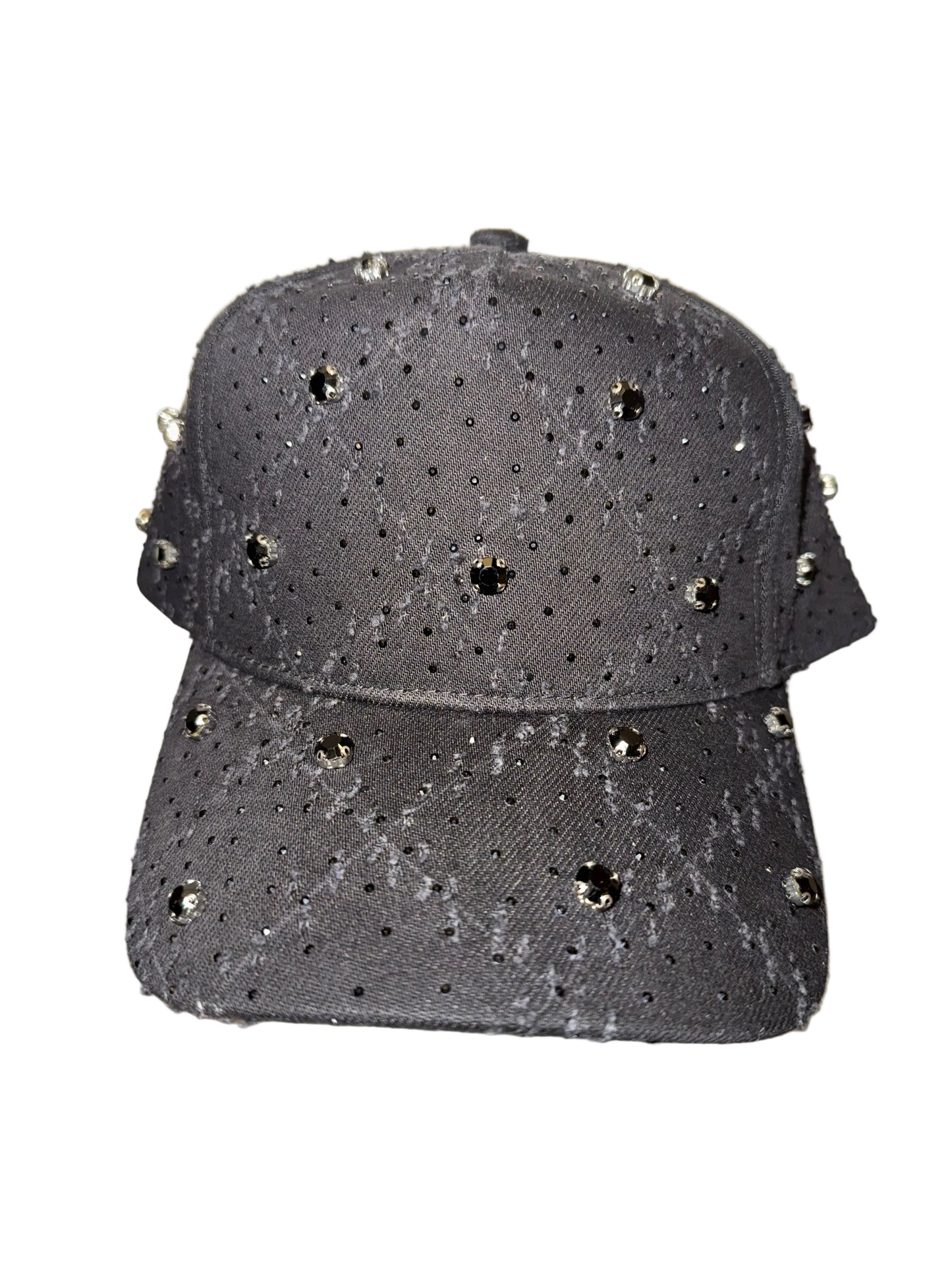 VICIOUS: DENIM RHINESTONE HAT