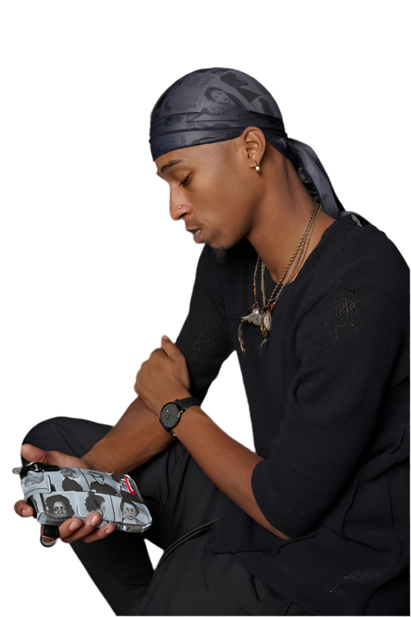 LAQUAN SMITH X SPRAYGROUND: 3M SCAMMER POUCH