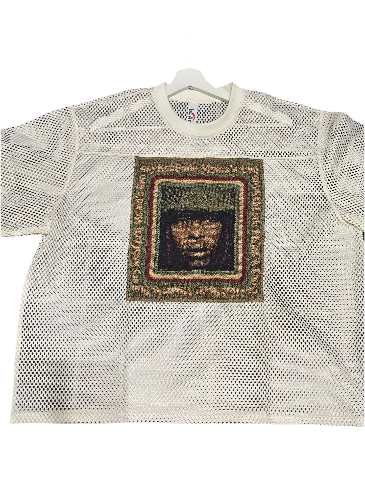 ANGEL GENTLE: E. BADU TAPESTRY JERSEY TOP