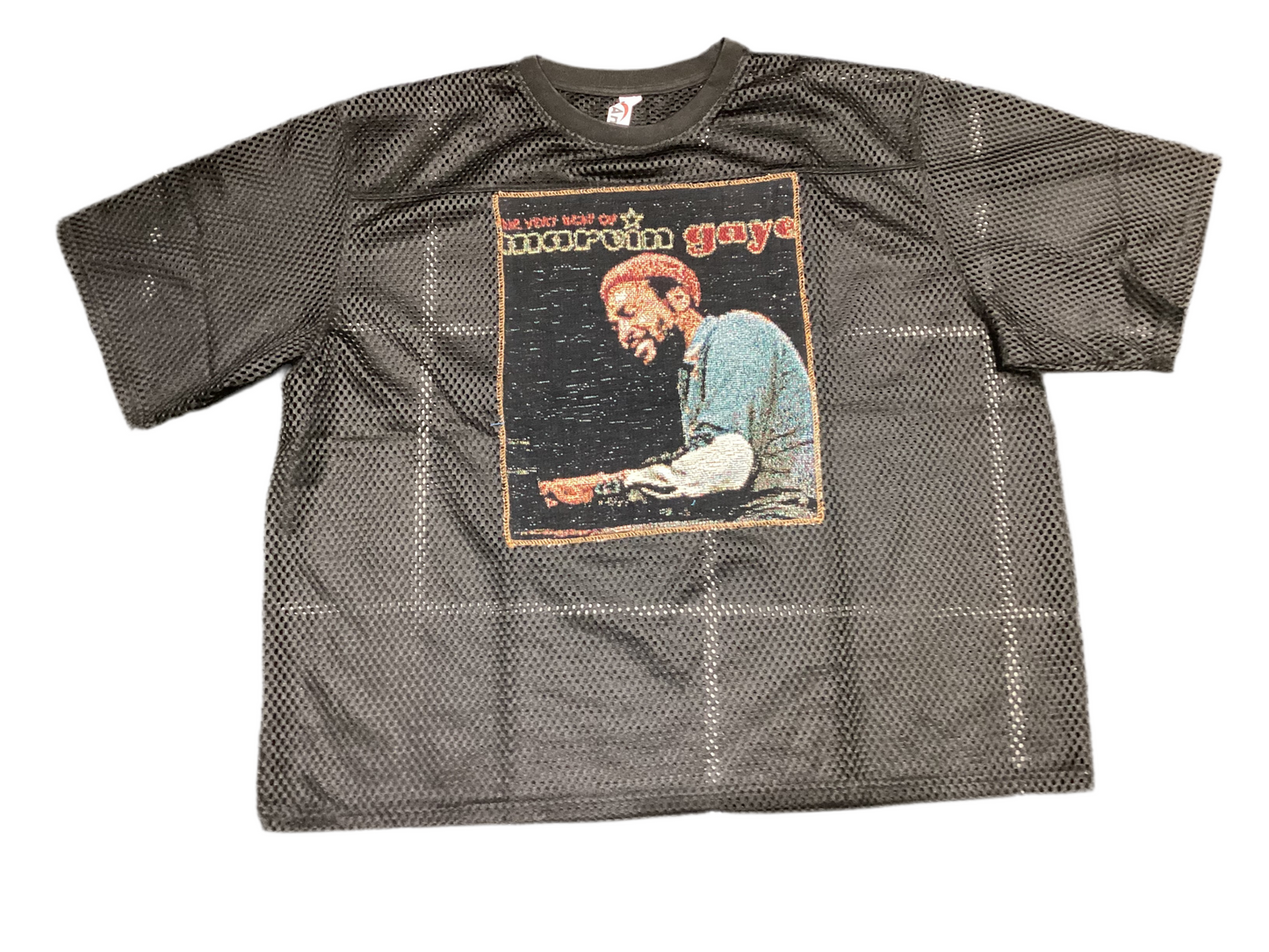 Angel gentle:Marvin Gaye mesh tapestry shirt