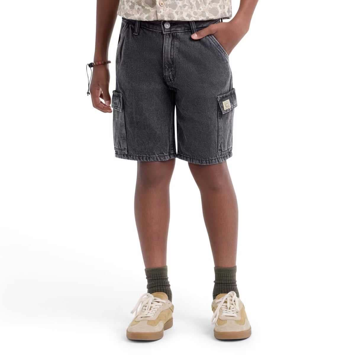 LEVIS: KIDS DENIM CARGO SHORTS