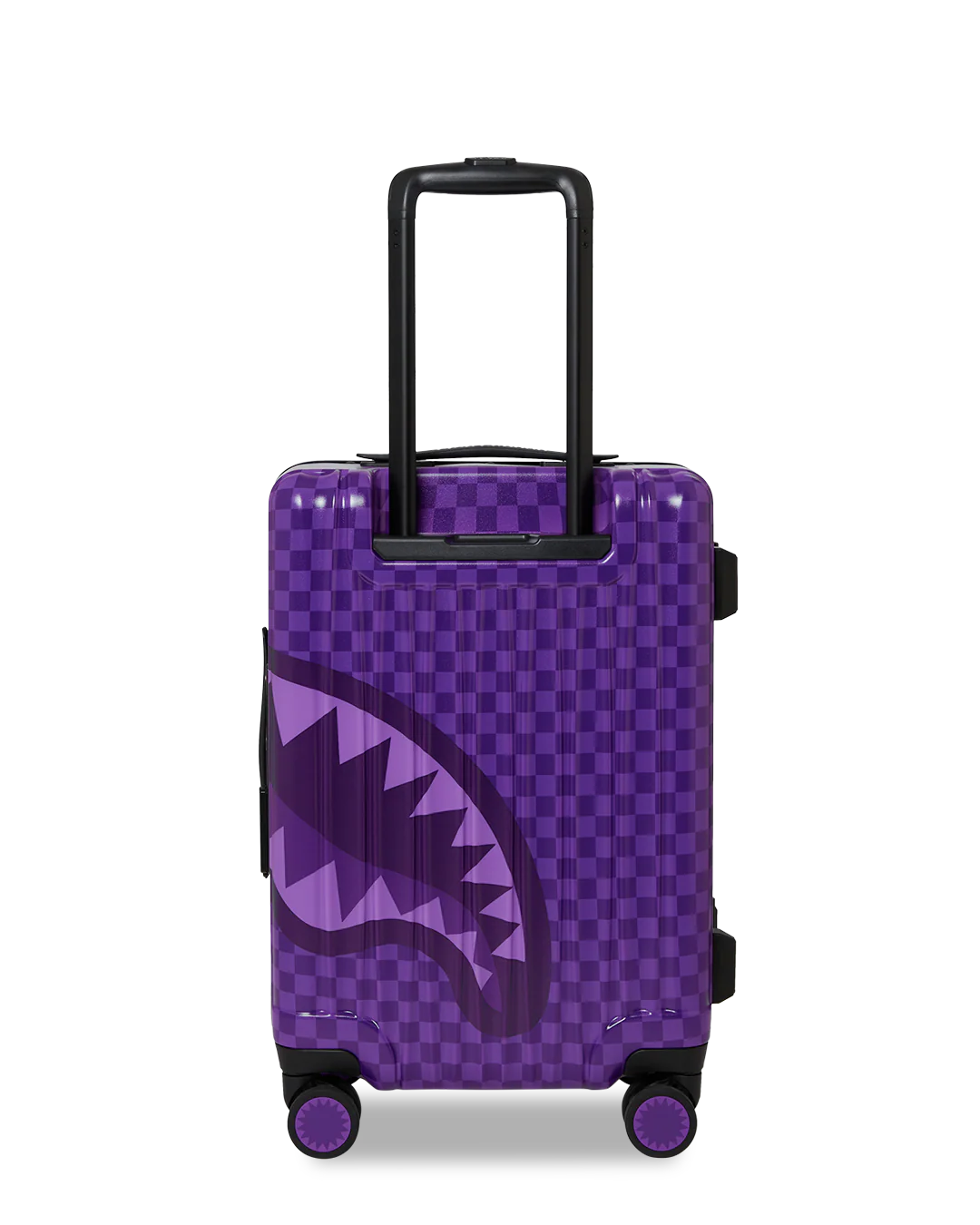 SPRAYGROUND: ALL SYSTEMS GO PURPLE SHARKS IN PARIS CARRY-ON LUGGAGE