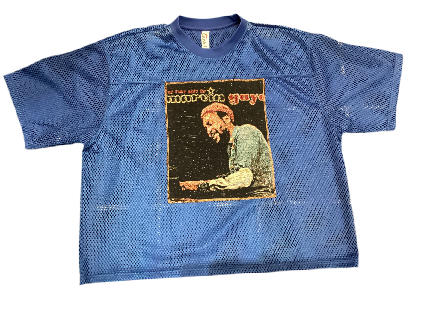 Angel gentle:Marvin Gaye mesh tapestry shirt
