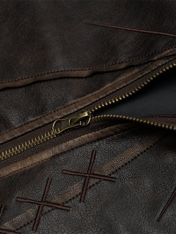 AELFRIC EDEN: BUTTERFLY LEATHER JACKET