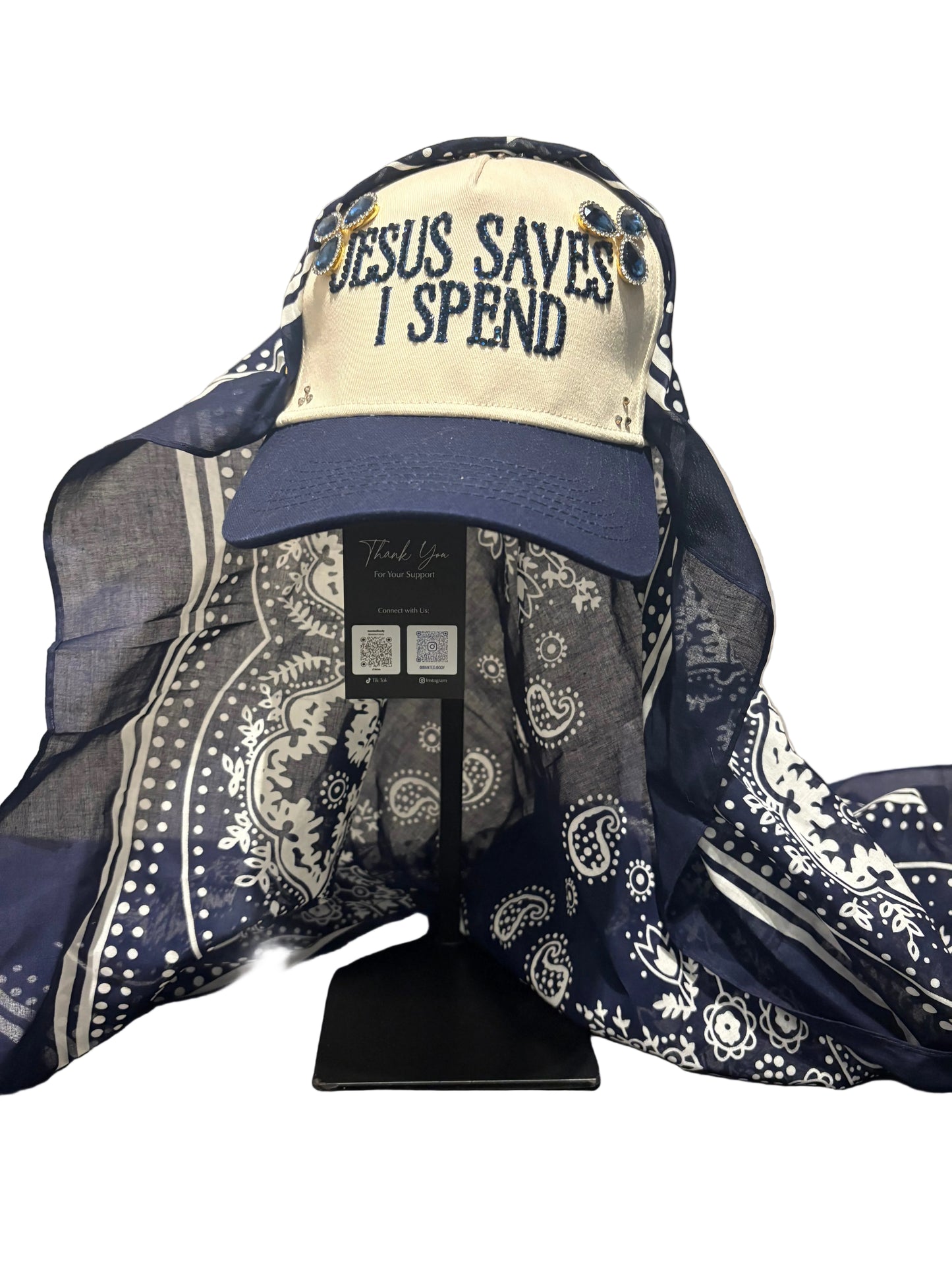 THE BEDAZZLED CAP: JESUS SAVES