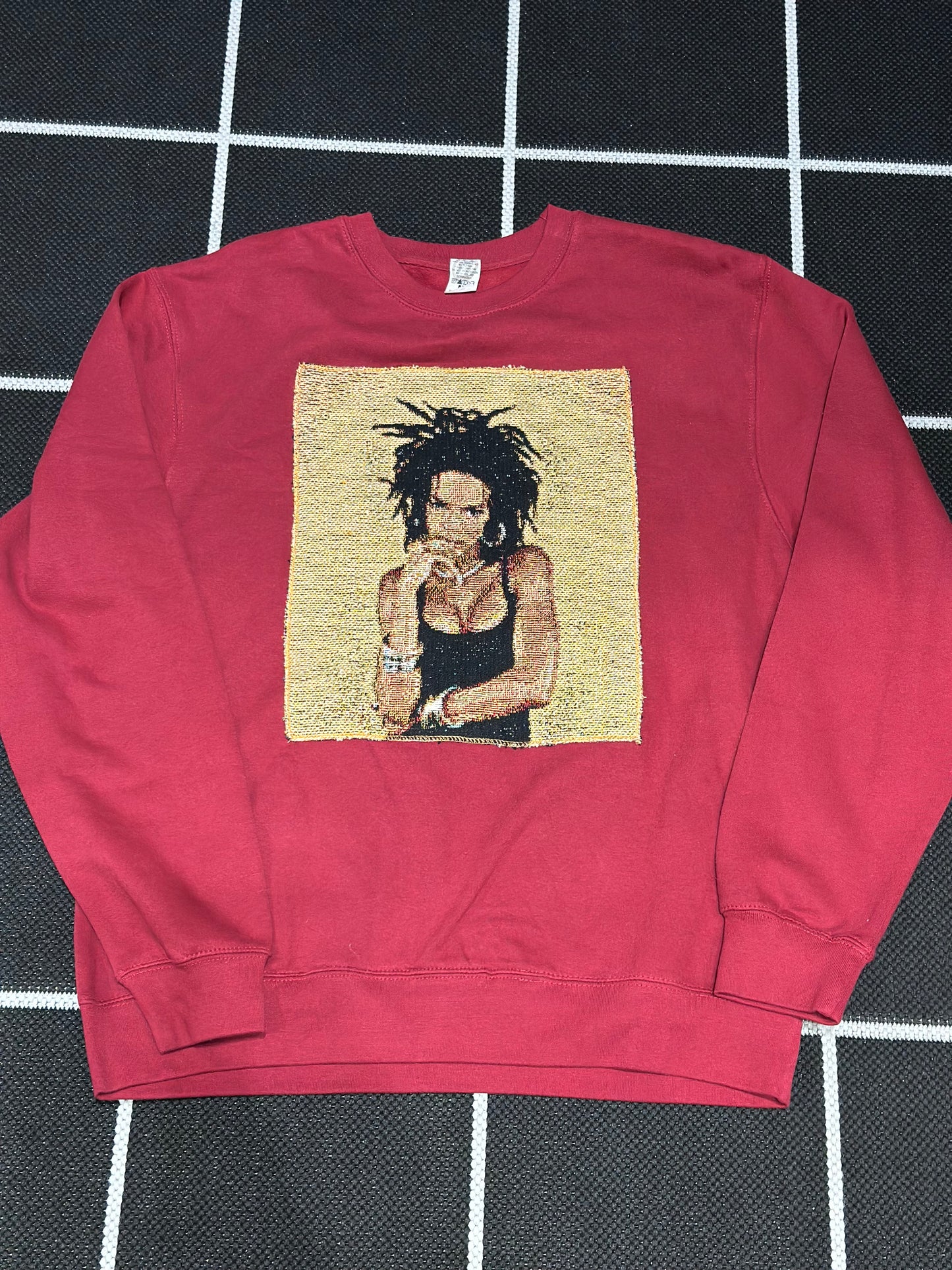 ANGEL GENTLE: TAPESTRY SWEATER- BURGUNDY