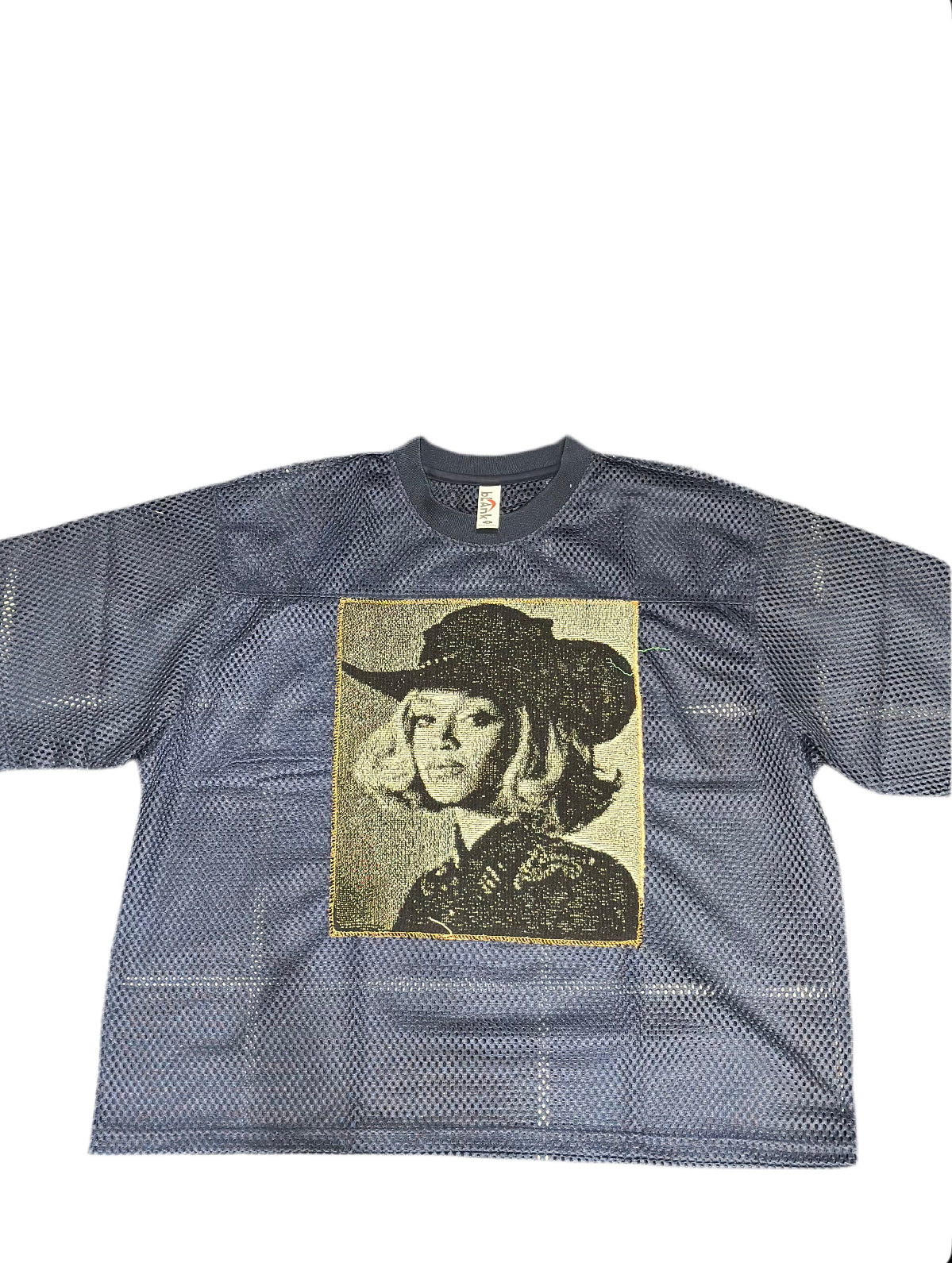 ANGEL GENTLE:COWBOY CARTER JERSEY TAPESTRY TOP