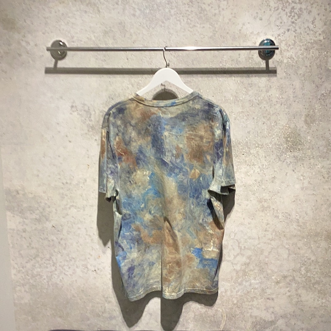 8586: BLUE MARBLE WASHED TEE