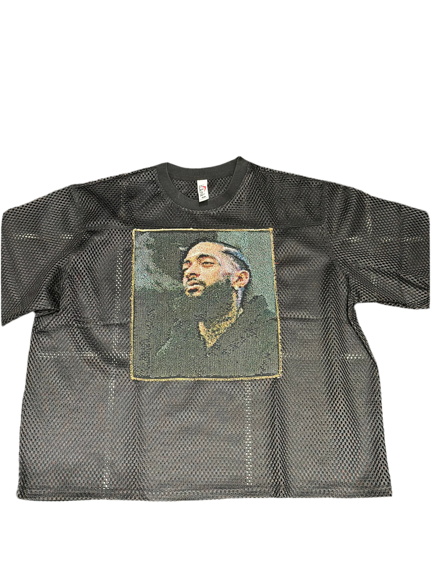 ANGEL GENTLE: NIPSEY JERSEY MESH TOP