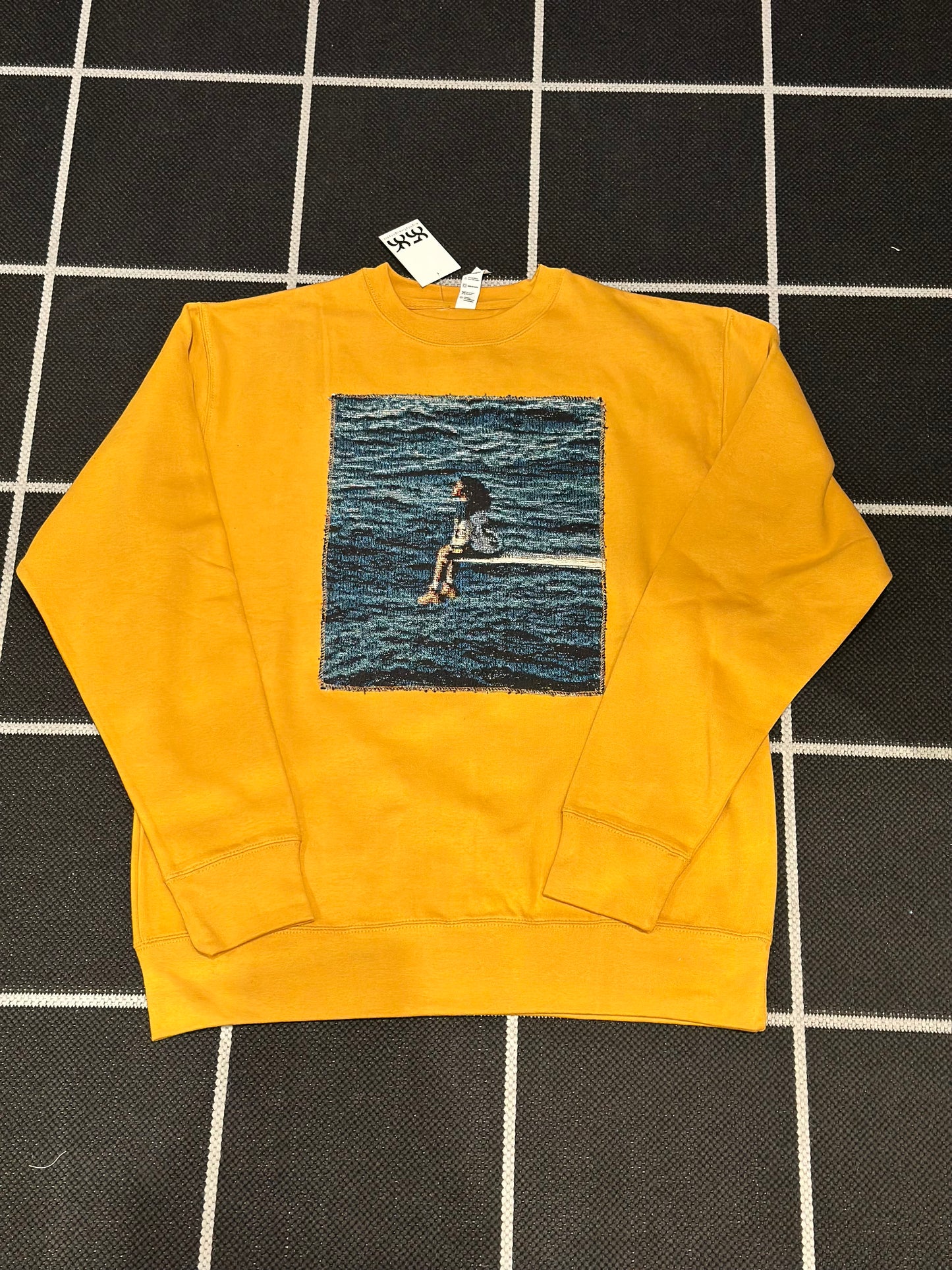 ANGEL GENTLE: TAPESTRY SWEATER- MUSTARD