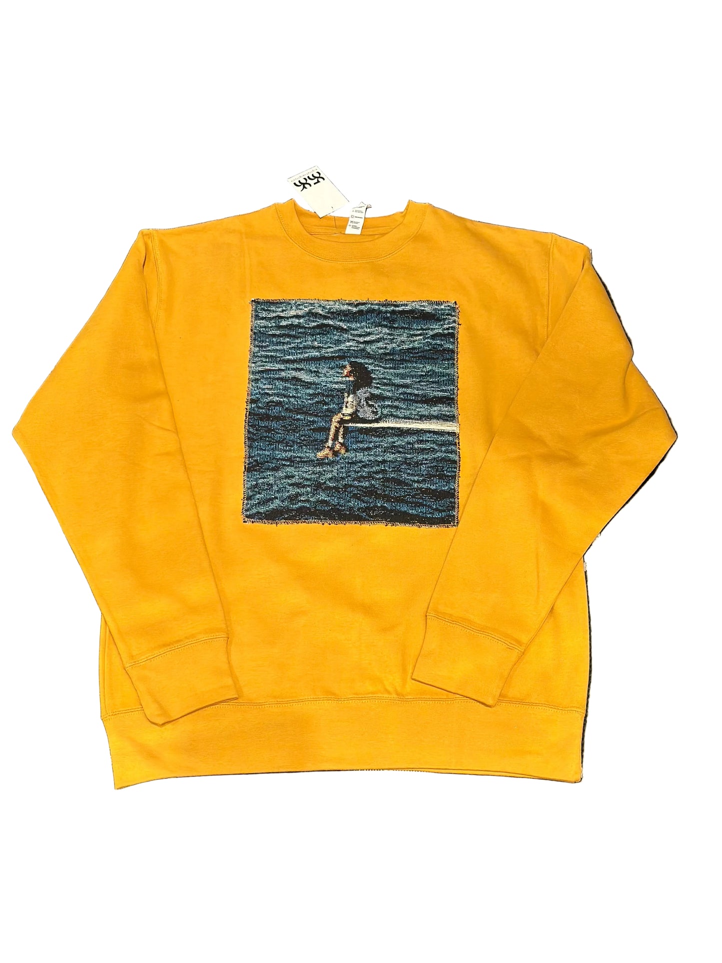 ANGEL GENTLE: TAPESTRY SWEATER- MUSTARD