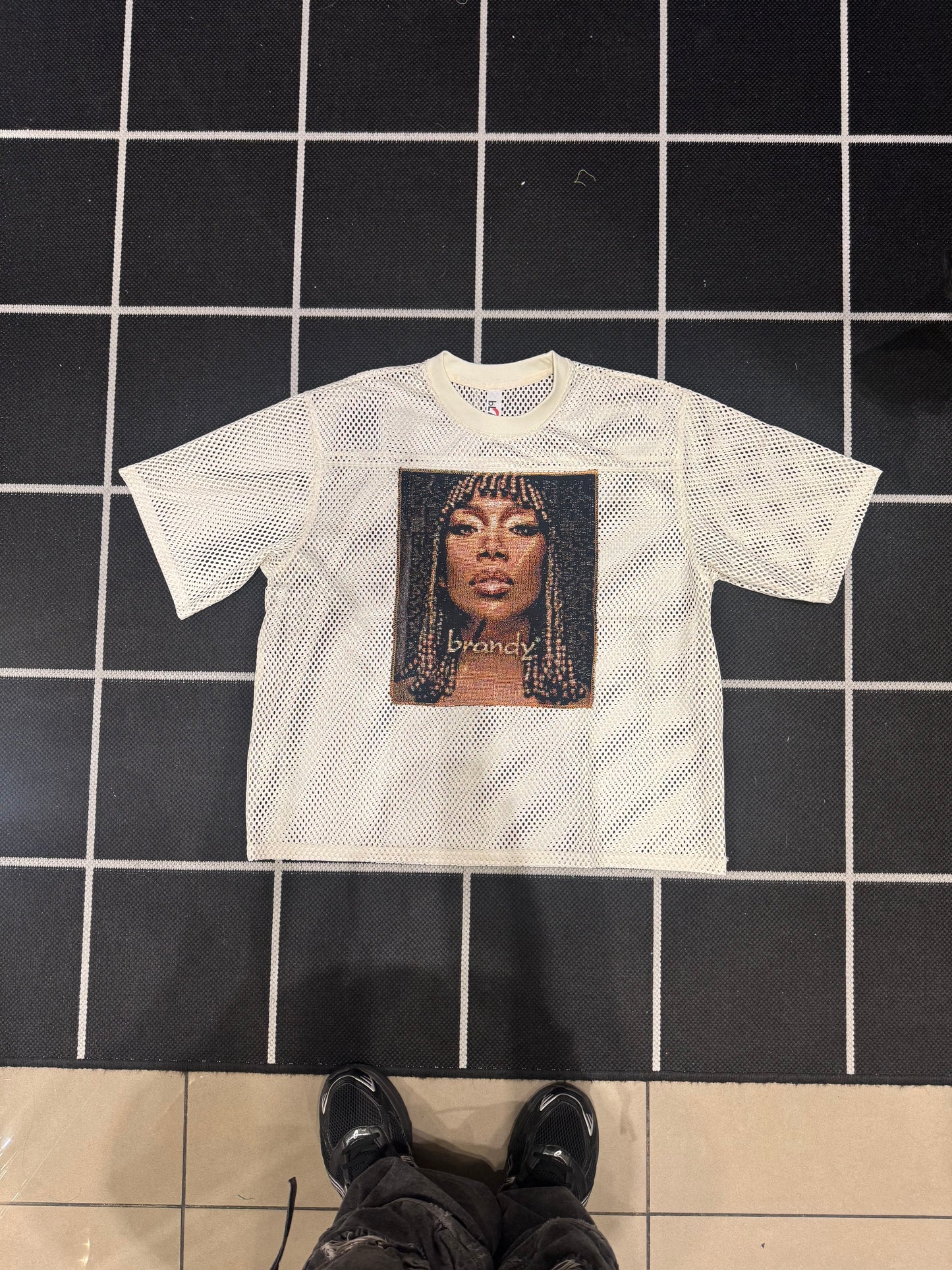 ANGEL GENTLE: BRANDY TAPESTRY MESH SHIRT