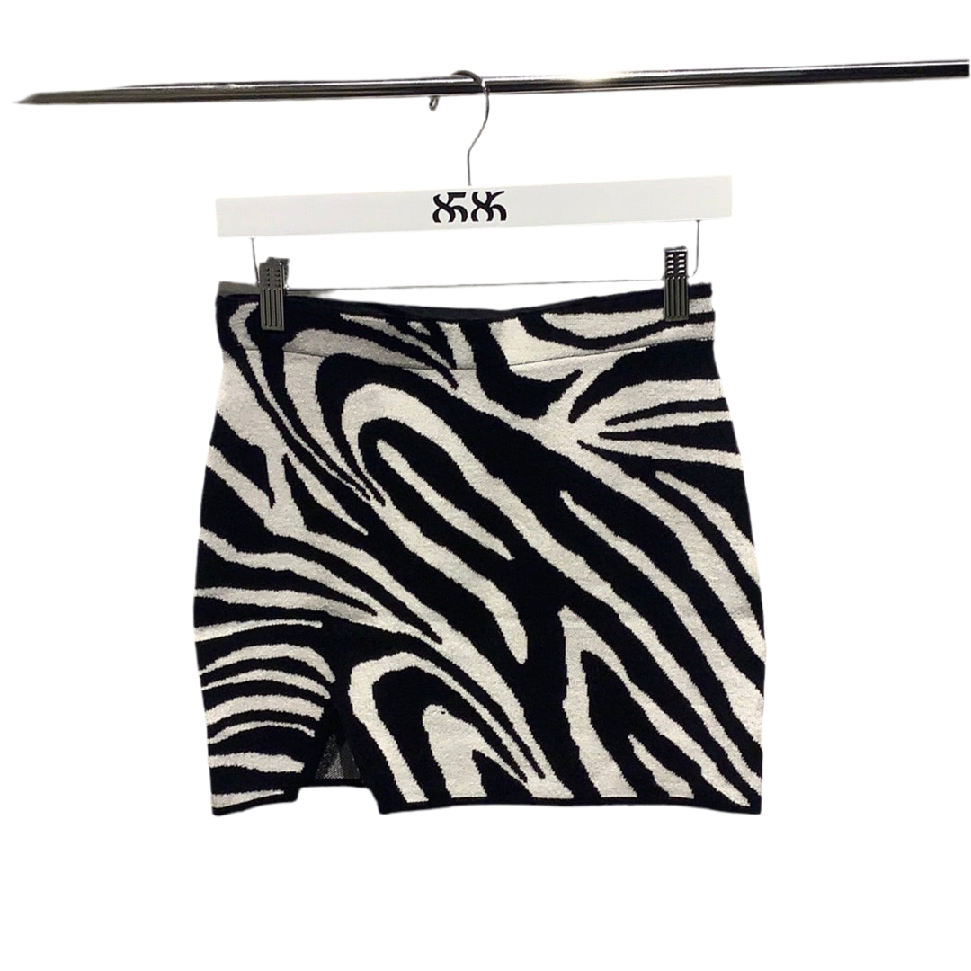 8586: ZEBRA PRINT MINI SKIRT