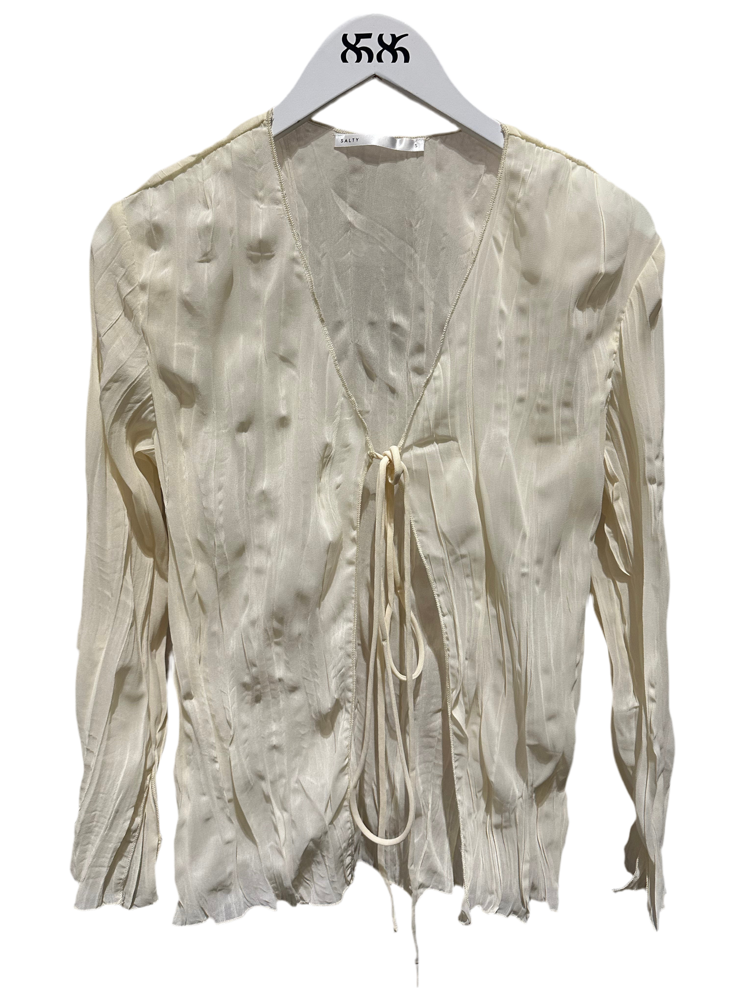 8586: THE SHEER CREAM TOP