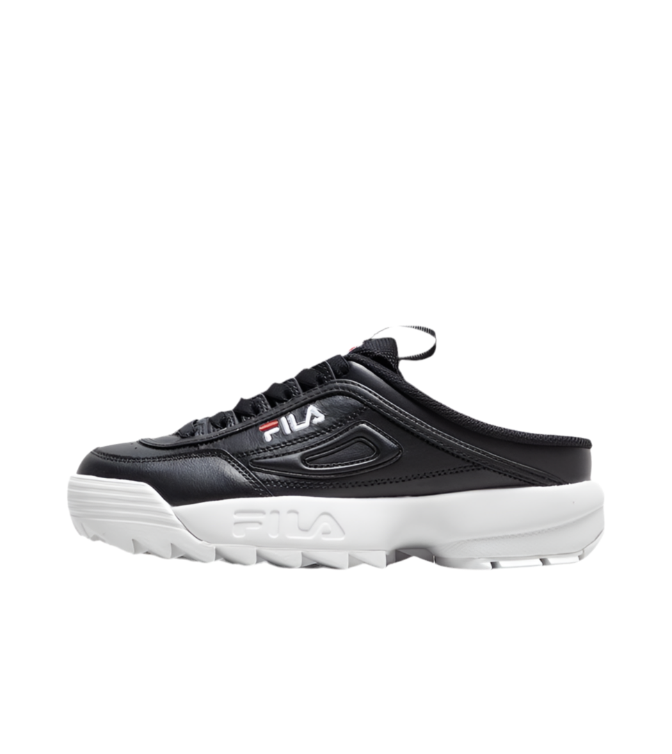 FILA: DISRUPTOR II BLACK MULE SNEAKER - Main Image
