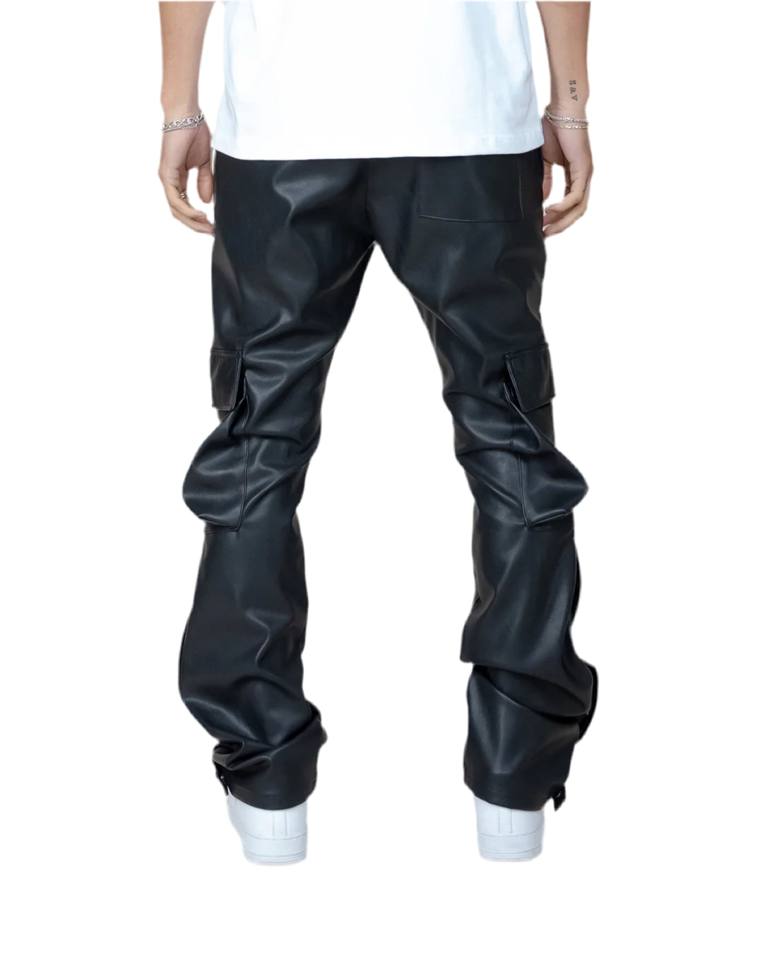 EPTM: LEATHER SNAP LEATHER PANTS