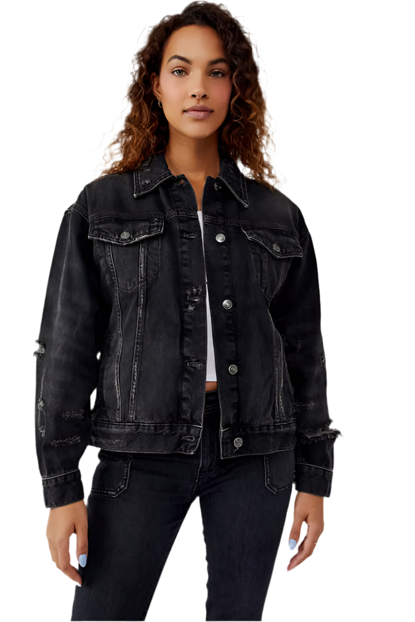 FREE PEOPLE: JOLENE OVERSIZED TRUCKER JACKET