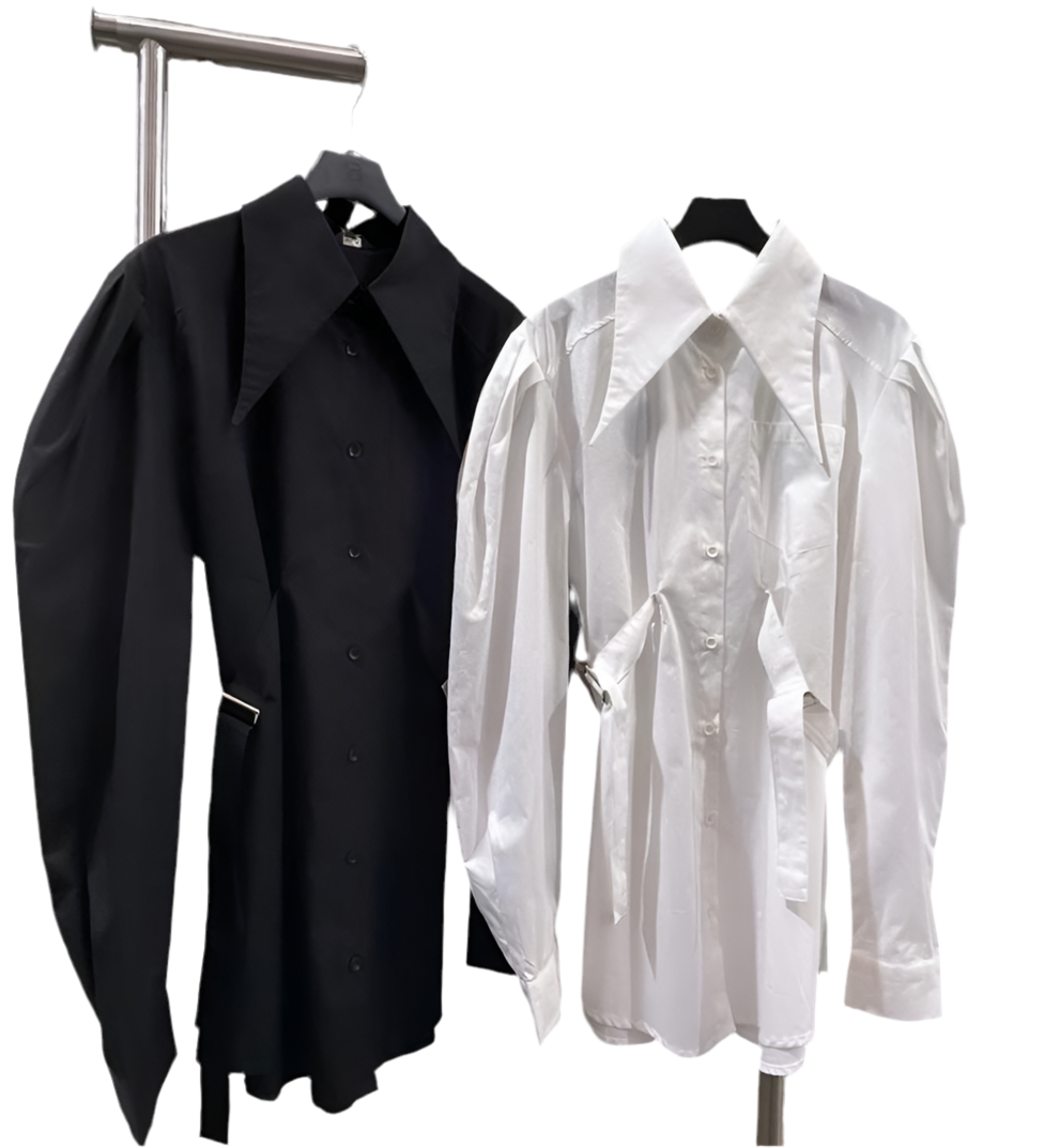 BOHO: STRAPPY LONG SLEEVE BUTTON UP SHIRT