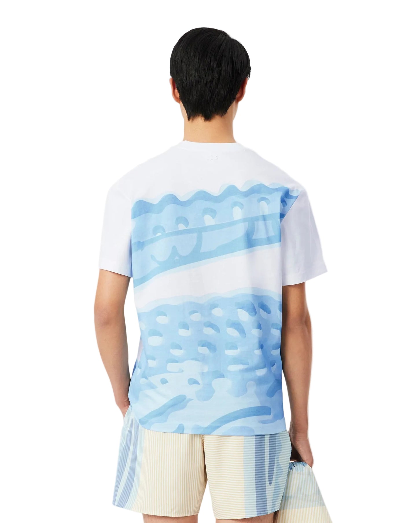 LACOSTE: PRINTED COTTON T-SHIRT