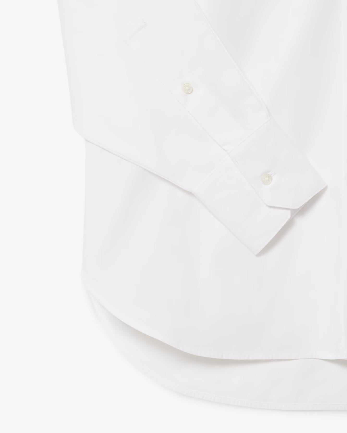 LACOSTE: OVERSIZED COTTON BUTTON DOWN SHIRT