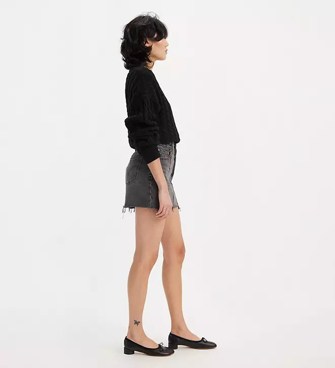 LEVIS: Recrafted Icon Raw Hem Denim Miniskirt