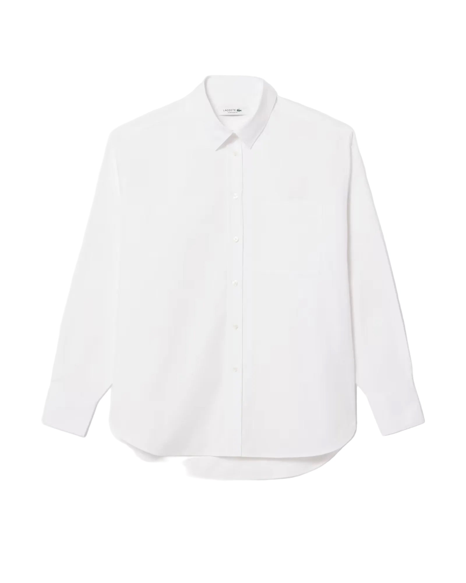 Lacoste Women's Oversized Cotton Button Down Shirt Lacoste Women's Oversized Cotton Button Down Shirt