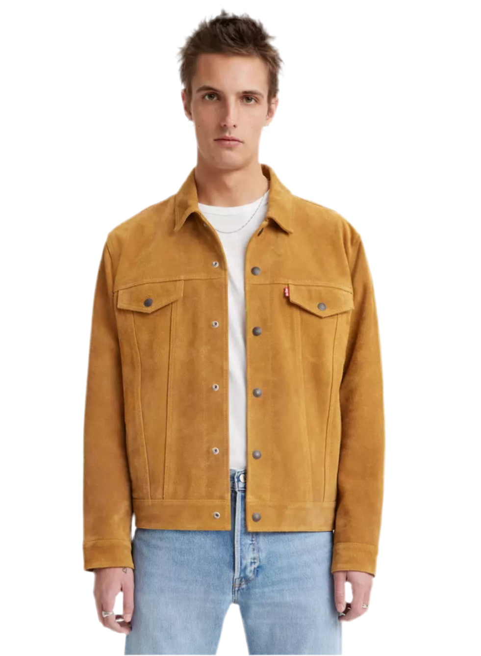 LEVIS PREMIUM: TAN SUEDE JACKET