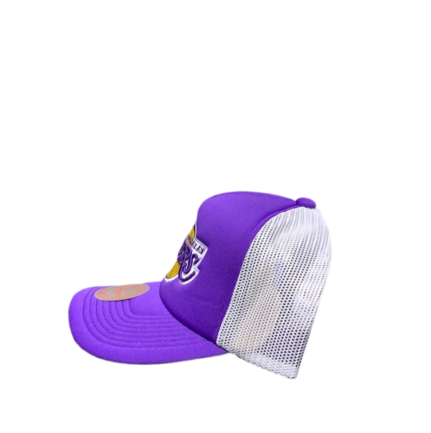 MITCHELL & NESS: NBA OFF THE BACKBOARD TRUCKER HAT -LAKERS