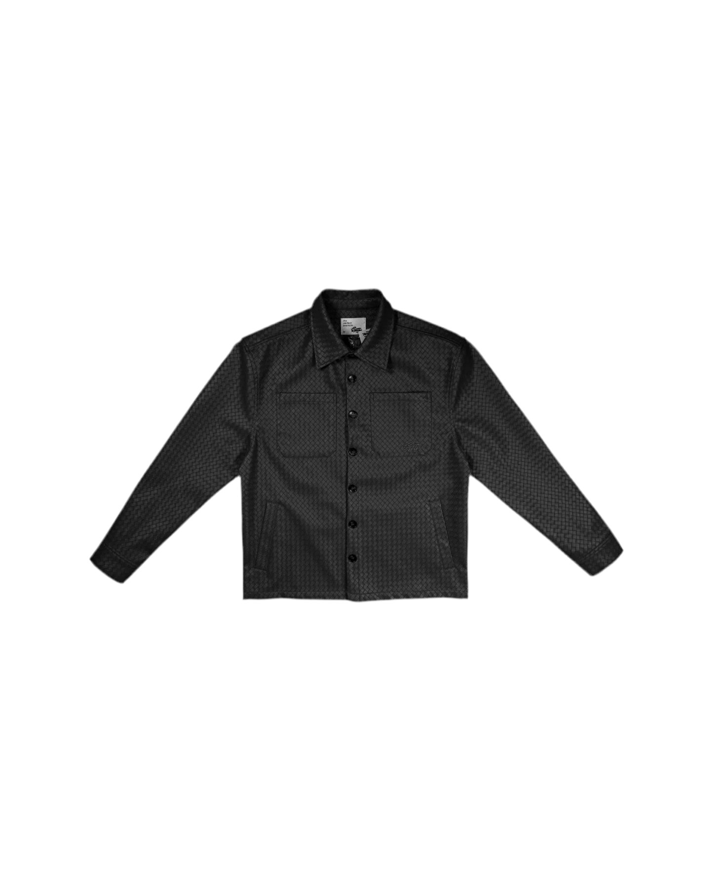 EPTM: MATEO WOVEN FAUX LEATHER SHIRT JACKET