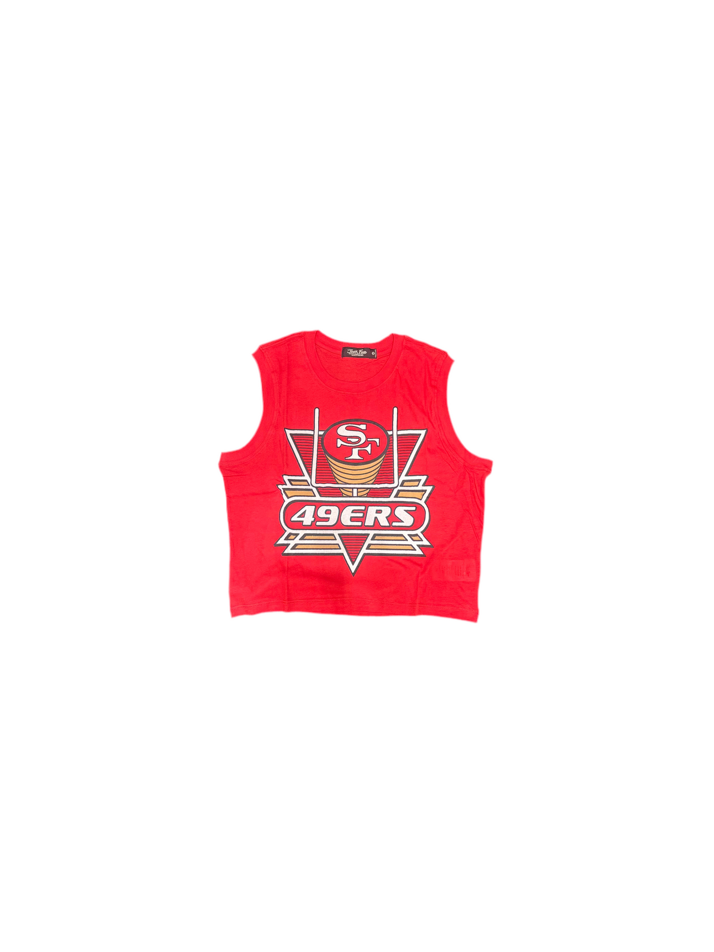 JUNK FOOD CLOTHING: 49ERS CROP TANK TOP