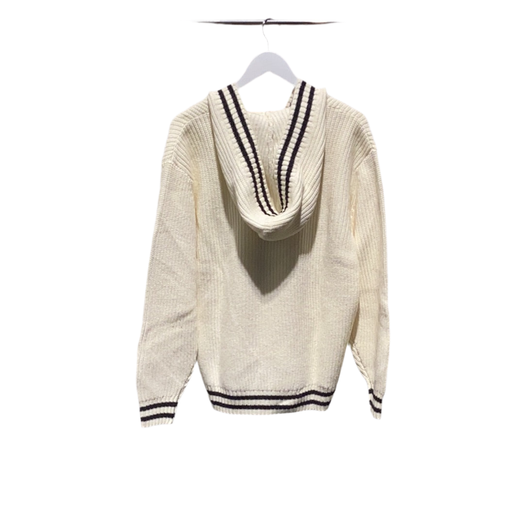 LEVI’S: CABLE KNIT V-NECK HOODIE SWEATER