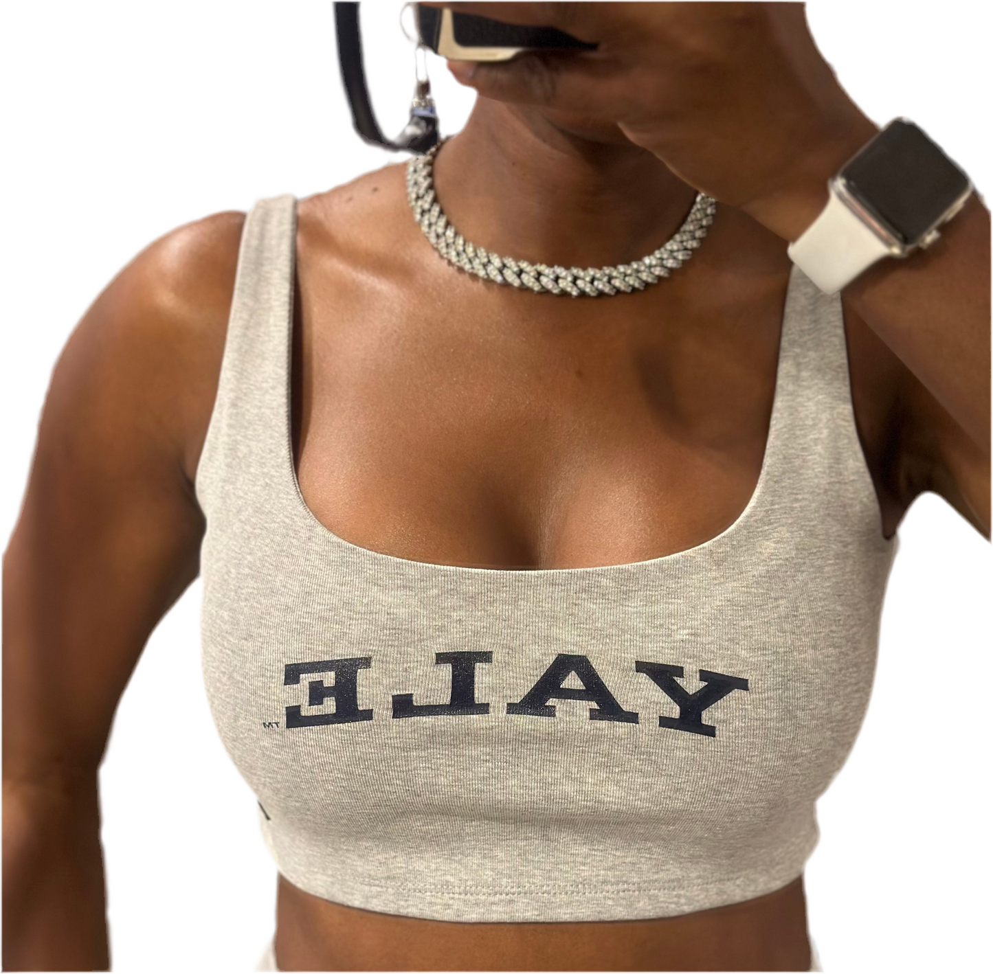 HYPE & VICE: SCOOP NECK CROP TOP