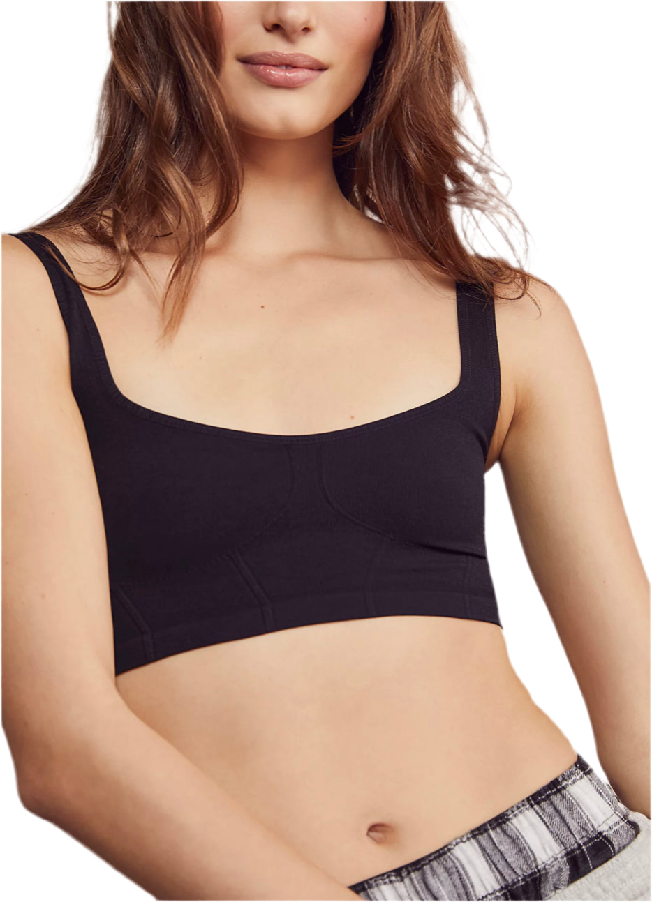 FREE PEOPLE: SEAMLESS CORSET CROP TOP