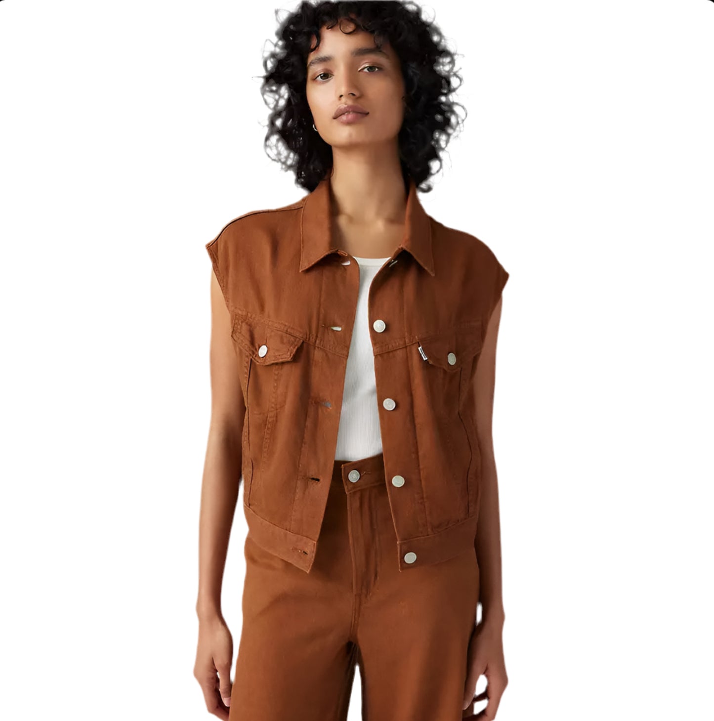 LEVI’S: SHRUNKEN '90S LINEN BLEND LIGHTWEIGHT VEST