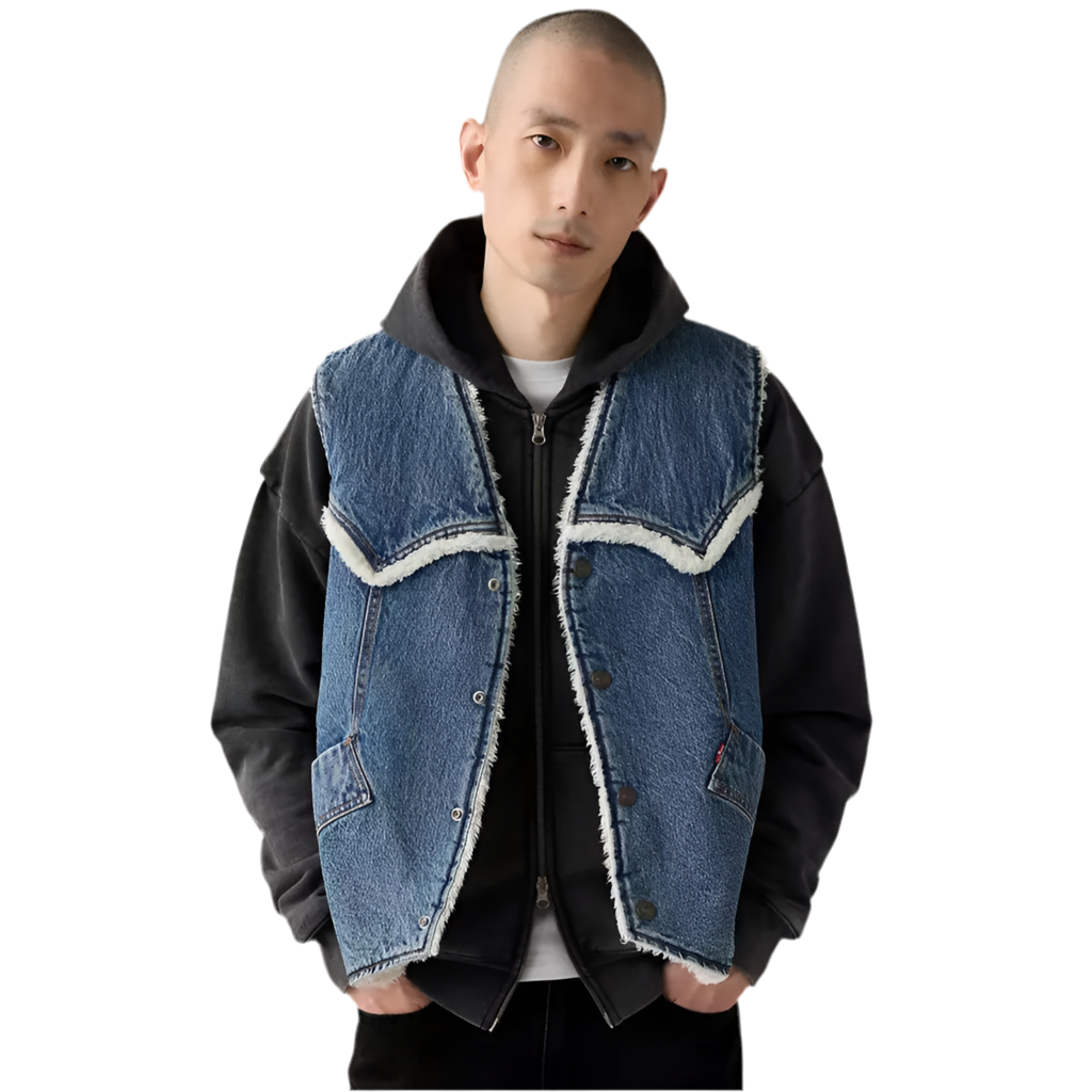 LEVIS: DENIM SHERPA VEST