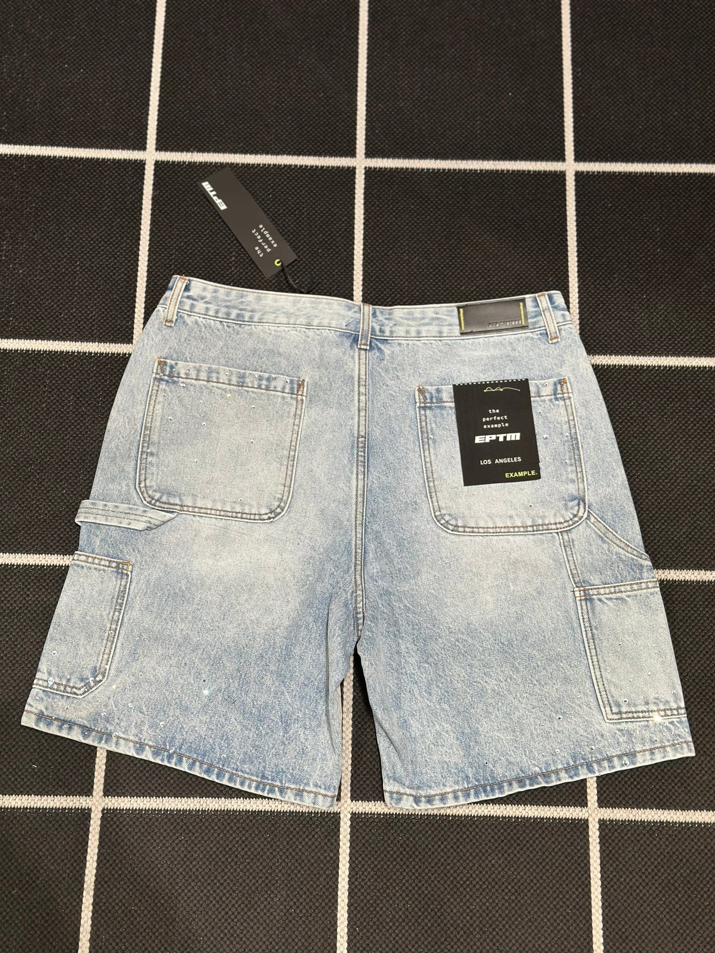 EPTM: SPOTTY DENIM SHORTS