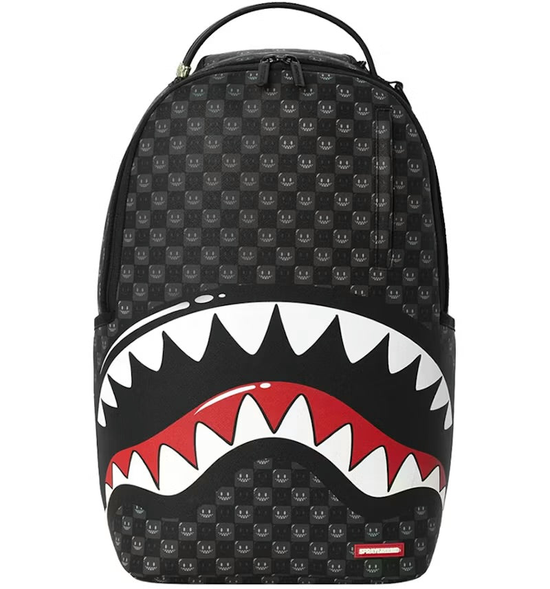 SPRAYGROUND: WTF BUBBLY BLACK CHECK BACKPACK