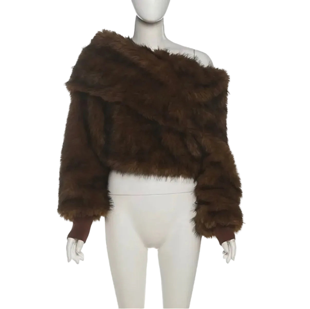 BOHO: OFF THE SHOULDER FAUX FUR TOP – 85 86 eightyfiveightysix