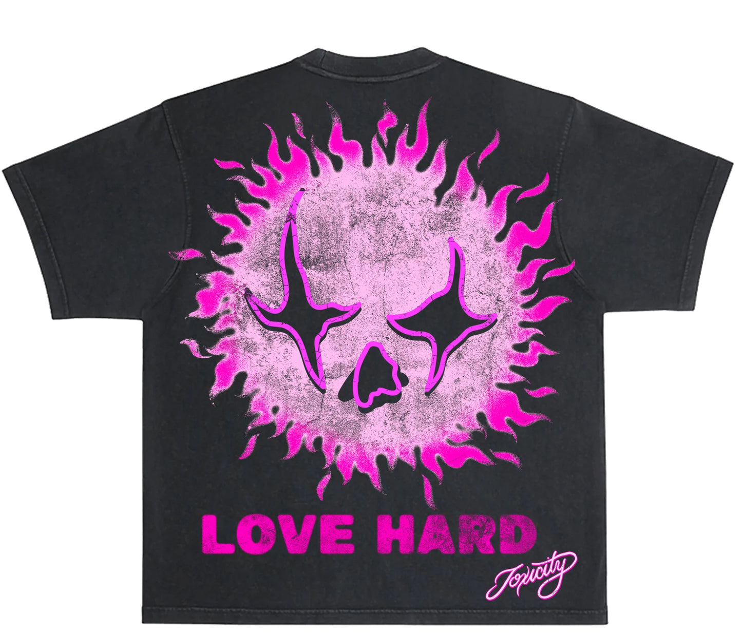 TOXICITY: Vintage Trouble in Paradise/LoveHard Tee (back view)
