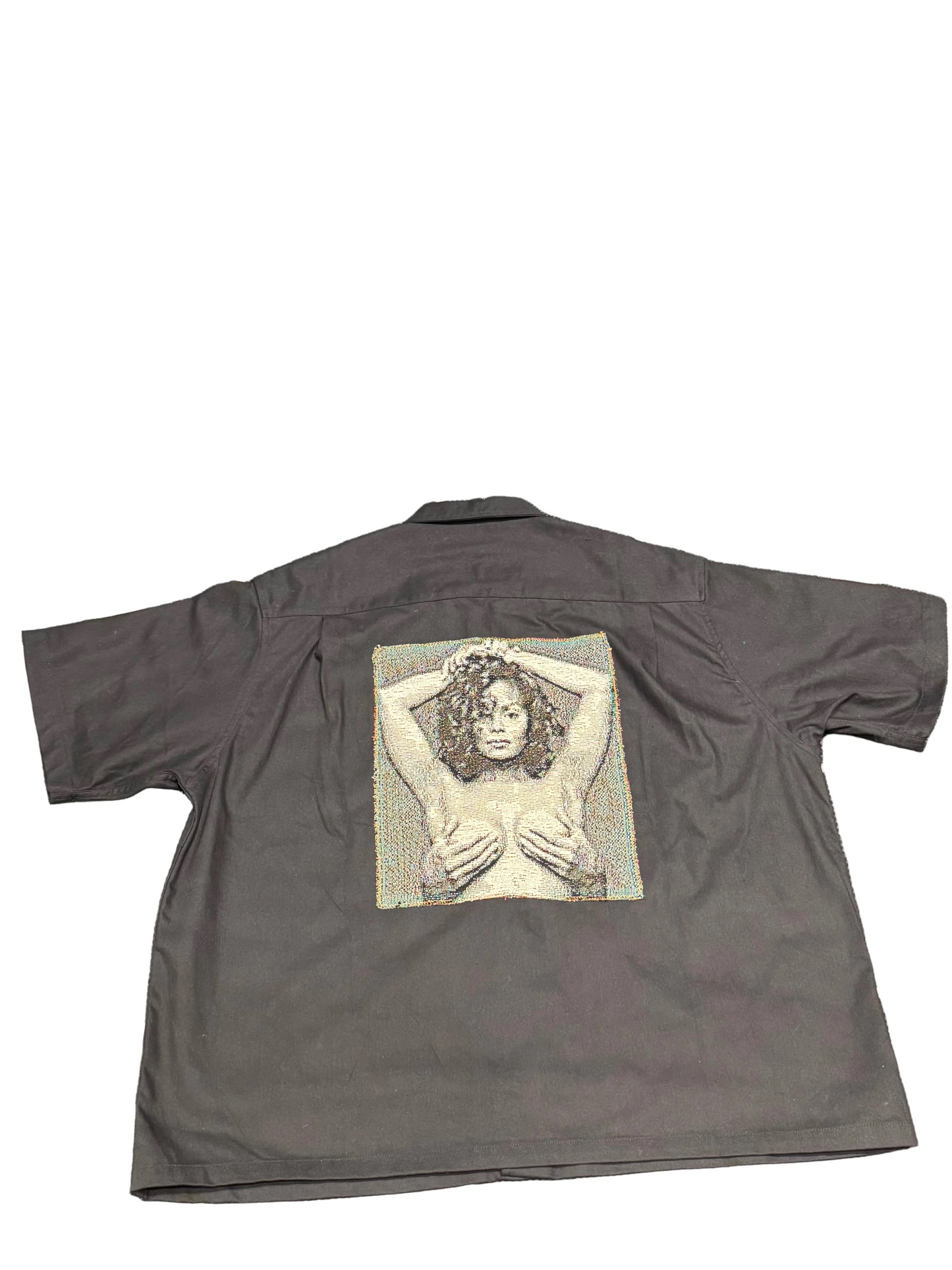 ANGEL GENTLE: BUTTON SHIRT - BLACK