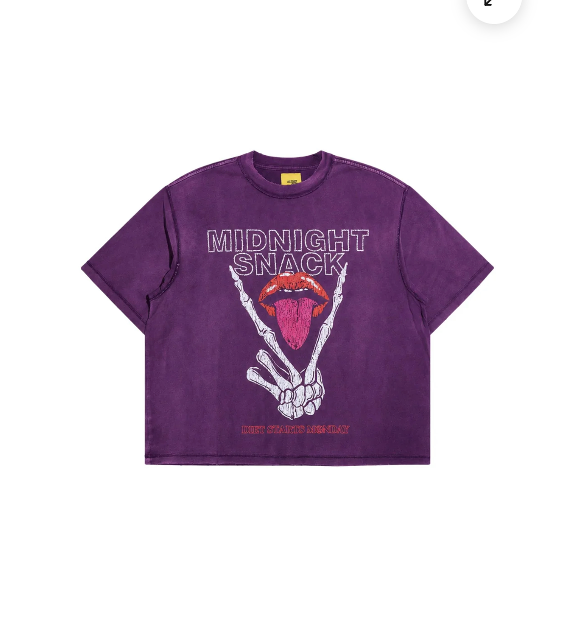 DIET STARTS MONDAY: MIDNIGHT SNACK PURPLE T