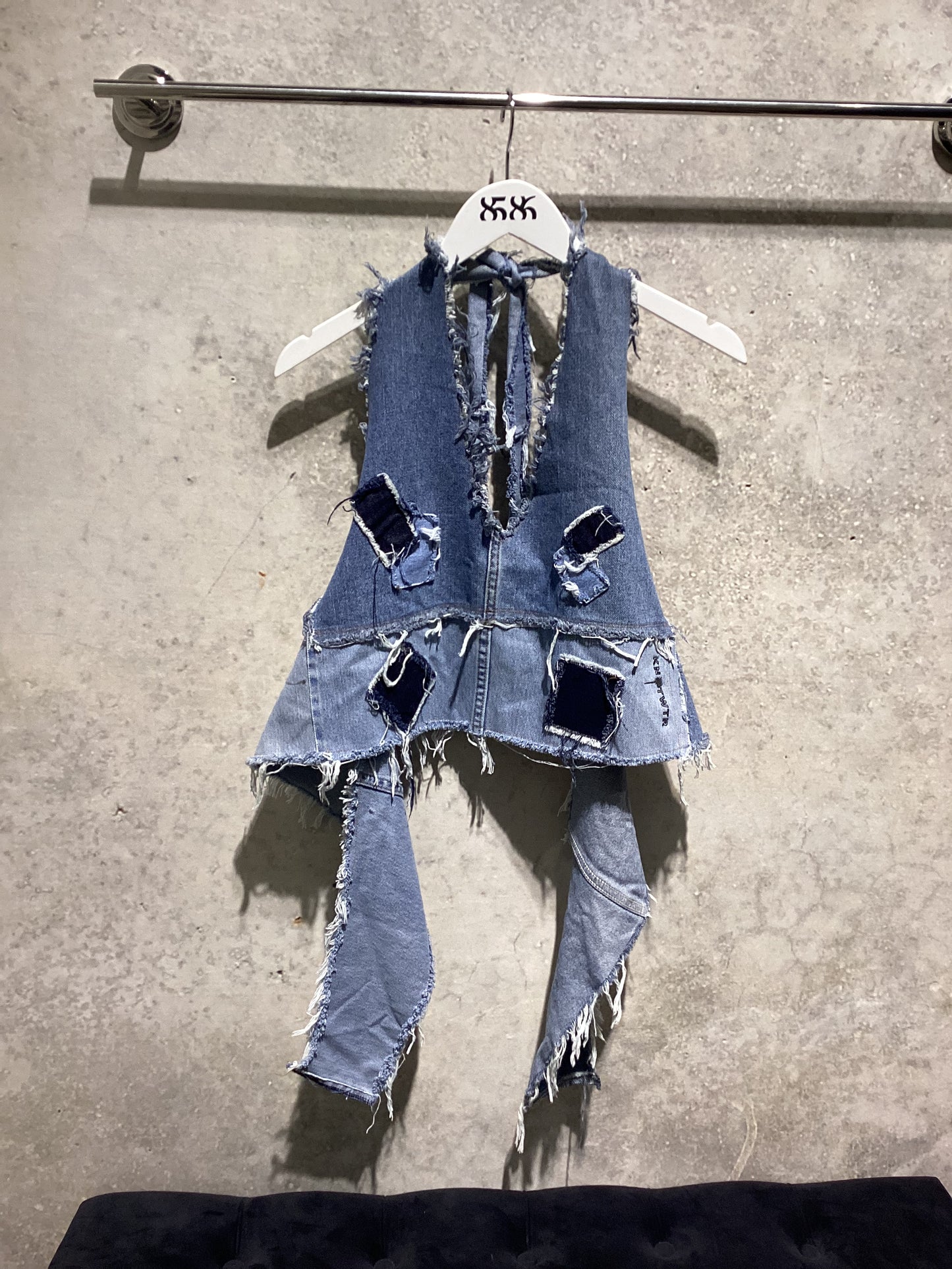 KNOTWTR: DENIM TOP