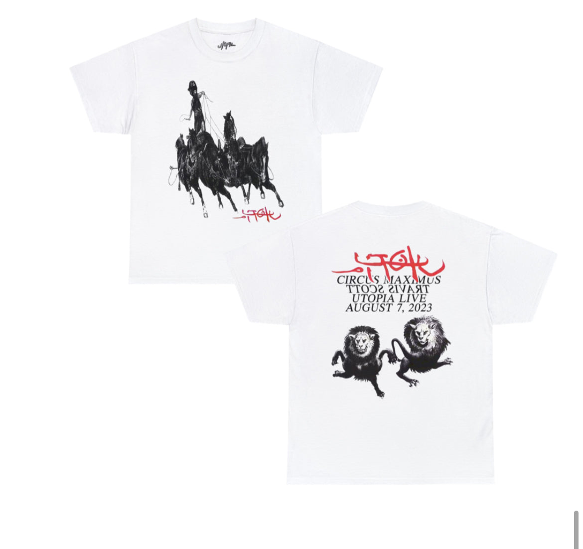 TRAVIS SCOTT ITALY EXCLUSIVE TOUR TEE